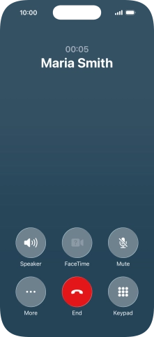 Press More during an ongoing call. Press More during an ongoing call.