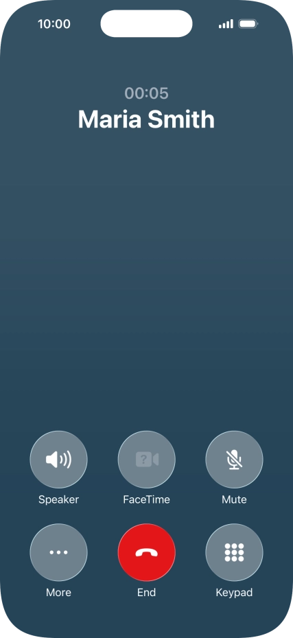 Press More during an ongoing call. Press More during an ongoing call.