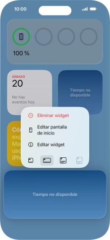 Pulsa Eliminar widget. Pulsa Eliminar widget.