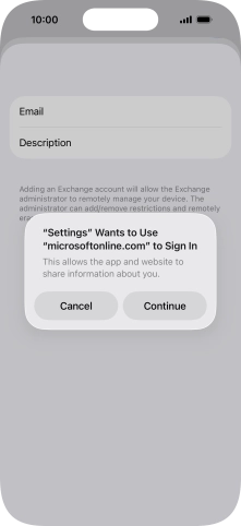 Press Continue. Press Continue.
