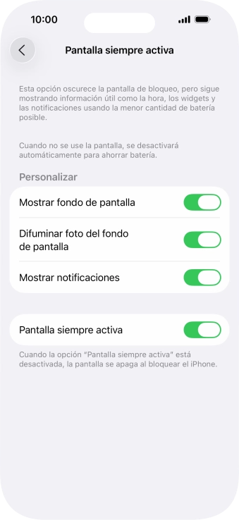 Pulsa el indicador junto a Pulsa el indicador junto a