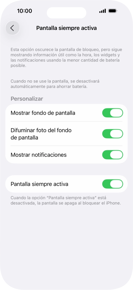 Pulsa el indicador junto a Pulsa el indicador junto a