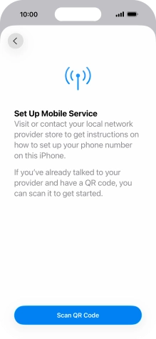 Press Scan QR Code. Press Scan QR Code.