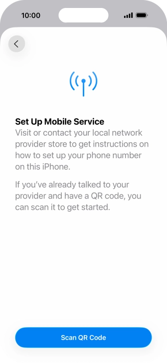 Press Scan QR Code. Press Scan QR Code.