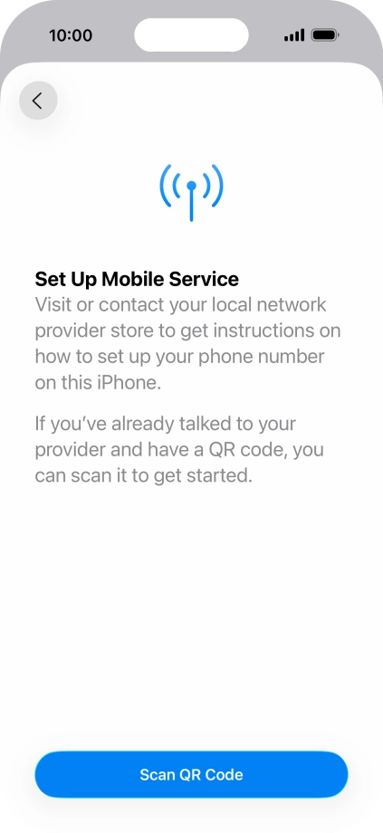 Press Scan QR Code. Press Scan QR Code.