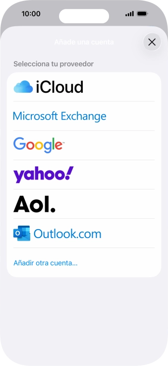 Pulsa Añadir otra cuenta.... Pulsa Añadir otra cuenta....