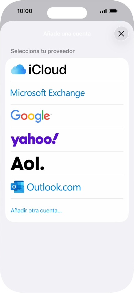 Pulsa Añadir otra cuenta.... Pulsa Añadir otra cuenta....