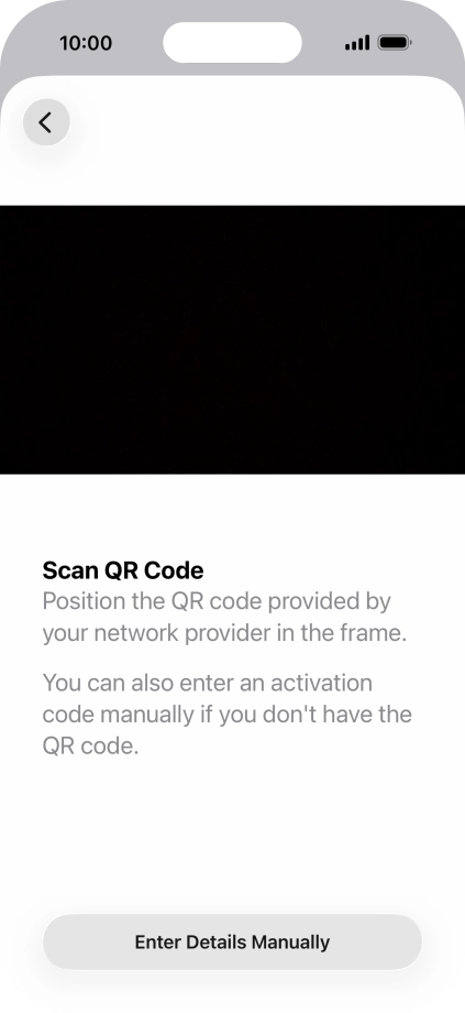 Place the QR code you've received inside the phone camera frame to scan the code. Place the QR code you've received inside the phone camera frame to scan the code.