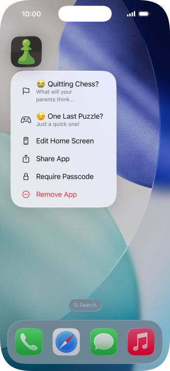 Press Require Passcode. Press Require Passcode.