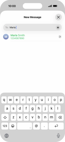 Press the required contact. Press the required contact.