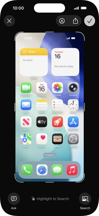 Follow the instructions on the screen to edit and save your screenshot. Follow the instructions on the screen to edit and save your screenshot.