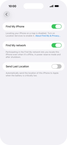 Press the indicator next to Press the indicator next to