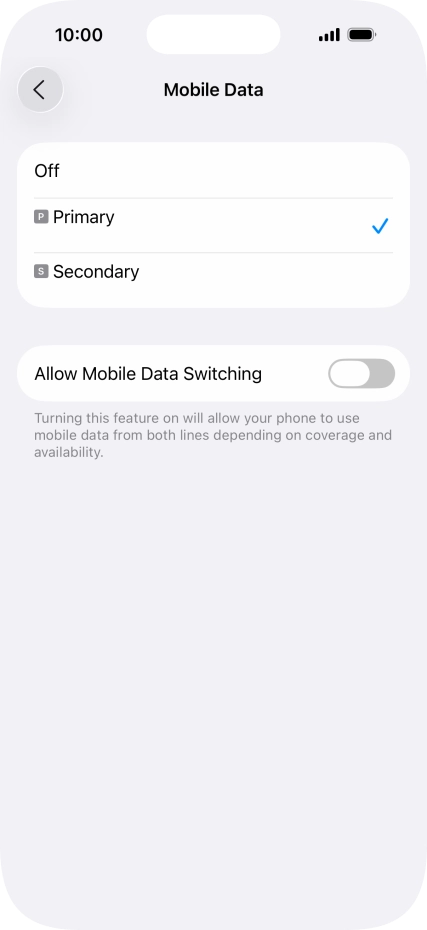 Press the required price plan. Press the required price plan.