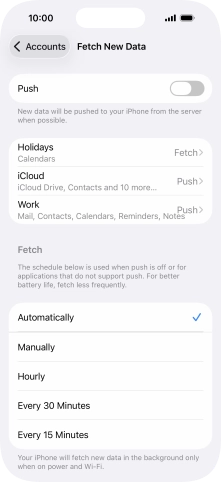 If you turn off the function, press the required setting. If you turn off the function, press the required setting.