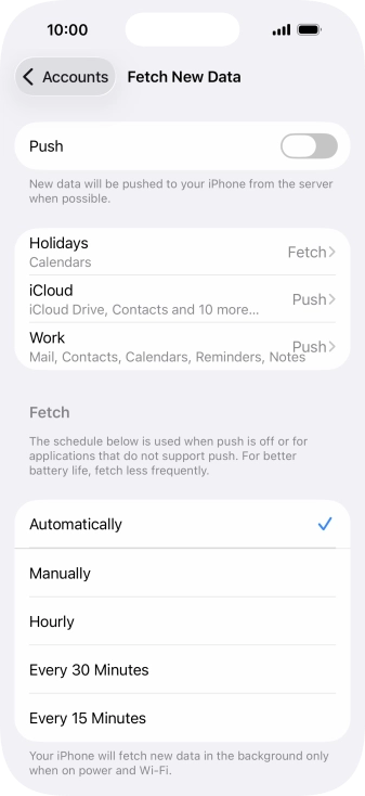 If you turn off the function, press the required setting. If you turn off the function, press the required setting.