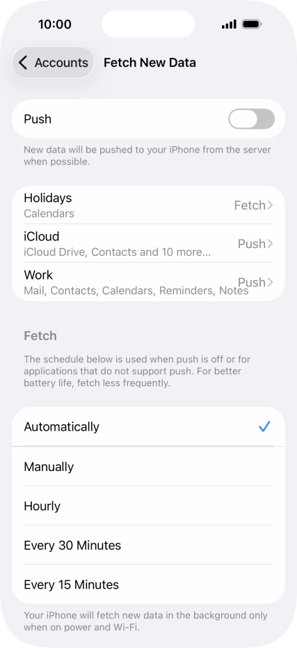 If you turn off the function, press the required setting. If you turn off the function, press the required setting.