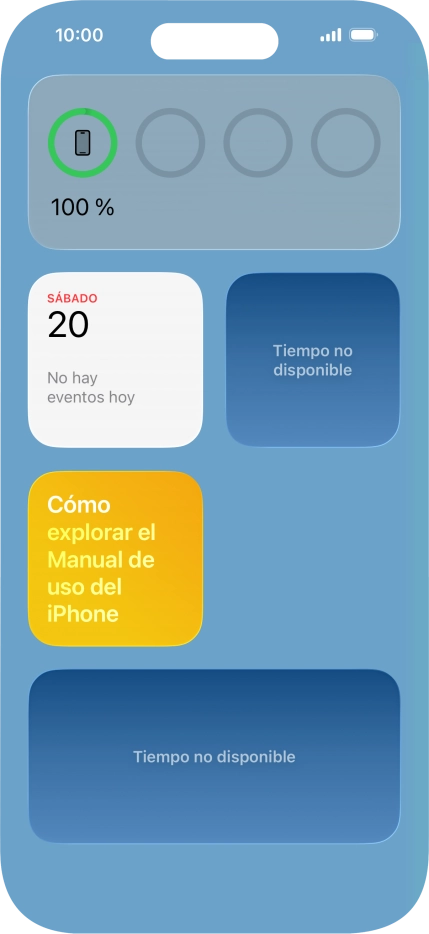 Pulsa el widget deseado hasta que aparezca un menú emergente en la pantalla. Pulsa el widget deseado hasta que aparezca un menú emergente en la pantalla.