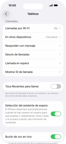 Pulsa Llamada en espera. Pulsa Llamada en espera.