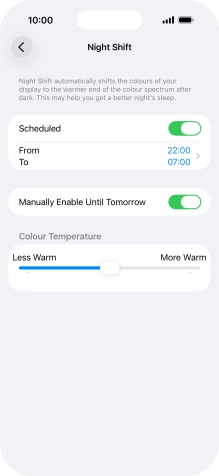 Press and drag the indicator below Press and drag the indicator below