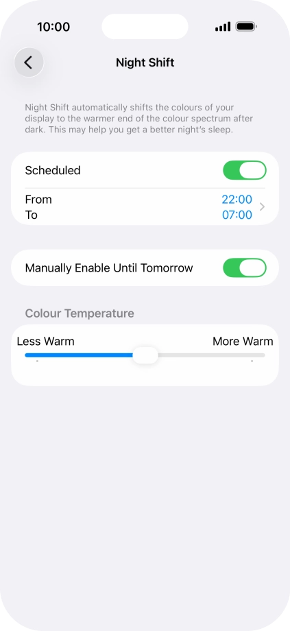 Press and drag the indicator below Press and drag the indicator below