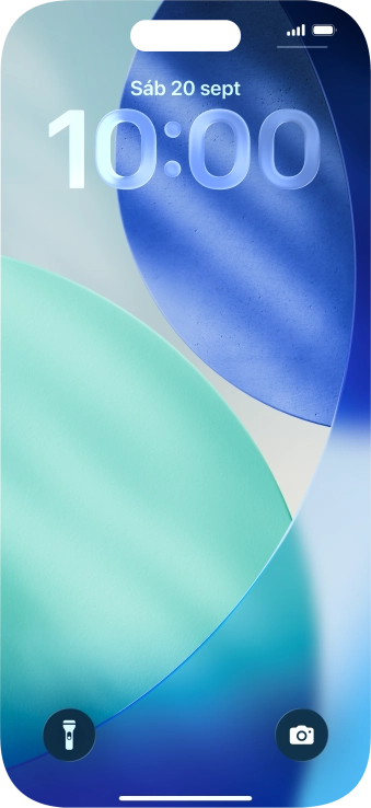 Pulsa en un lugar cualquiera de la pantalla de bloqueo y mantén la pulsación unos instantes. Pulsa en un lugar cualquiera de la pantalla de bloqueo y mantén la pulsación unos instantes.