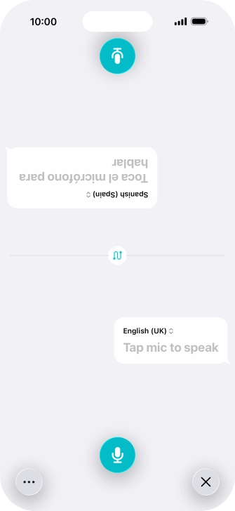 Press the end icon to end two-way view. Press the end icon to end two-way view.
