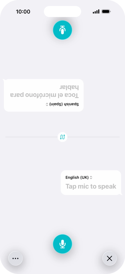 Press the end icon to end two-way view. Press the end icon to end two-way view.