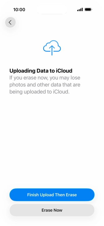 Press Erase Now. Press Erase Now.