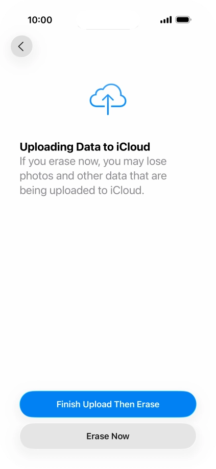 Press Erase Now. Press Erase Now.