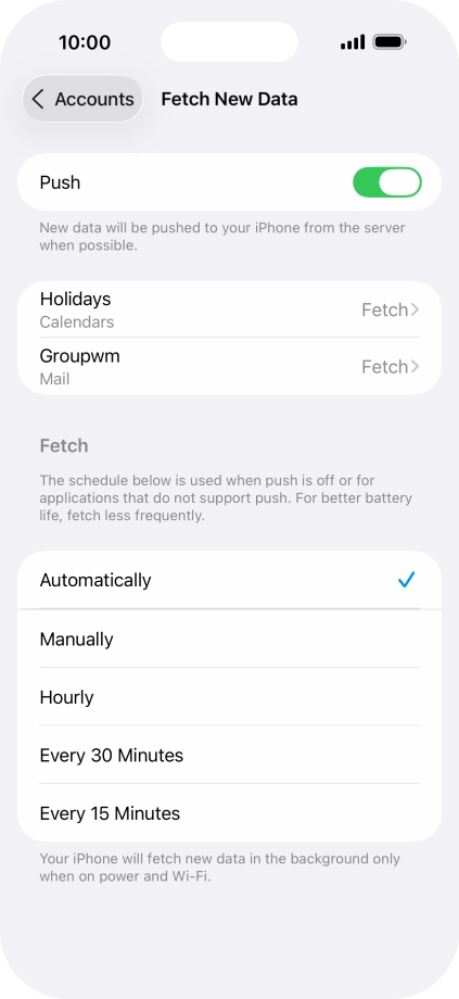 Press the indicator next to Press the indicator next to