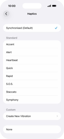 Press the required setting to turn on the function. Press the required setting to turn on the function.