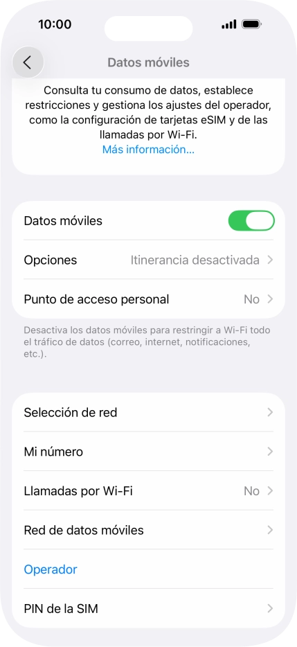 Pulsa PIN de la SIM. Pulsa PIN de la SIM.