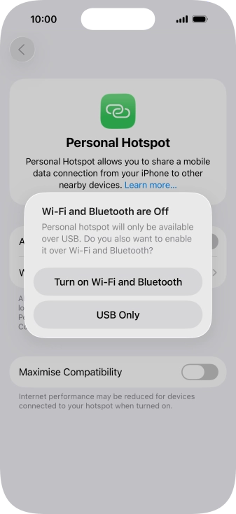 If Wi-Fi is turned off, press Turn on Wi-Fi and Bluetooth. If Wi-Fi is turned off, press Turn on Wi-Fi and Bluetooth.