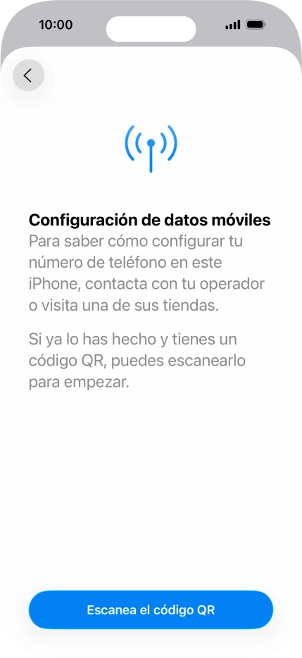 Pulsa Escanea el código QR. Pulsa Escanea el código QR.