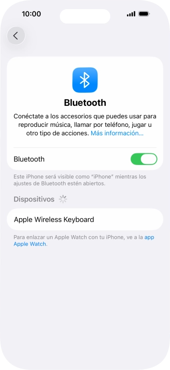 Pulsa el dispositivo Bluetooth deseado y sigue las indicaciones de la pantalla para vincular el dispositivo al teléfono. Pulsa el dispositivo Bluetooth deseado y sigue las indicaciones de la pantalla para vincular el dispositivo al teléfono.