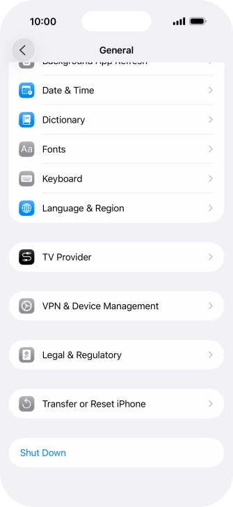 Press Transfer or Reset iPhone. Press Transfer or Reset iPhone.