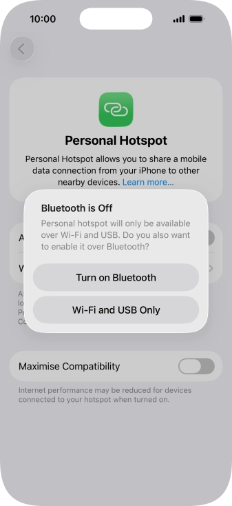 If Wi-Fi is turned on, press Wi-Fi and USB Only. If Wi-Fi is turned on, press Wi-Fi and USB Only.