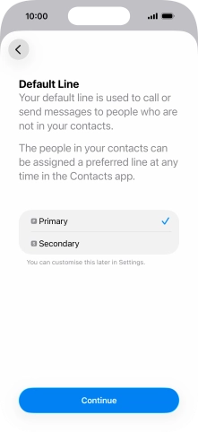 Press Continue. Press Continue.