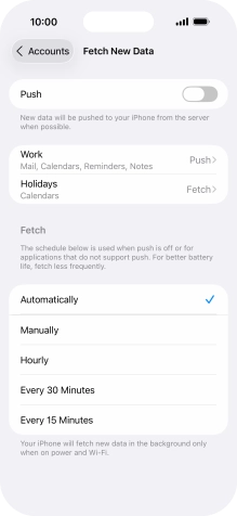 If you turn off the function, press the required setting. If you turn off the function, press the required setting.