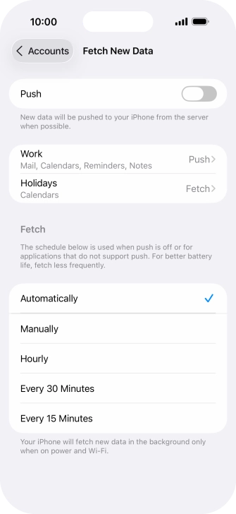 If you turn off the function, press the required setting. If you turn off the function, press the required setting.
