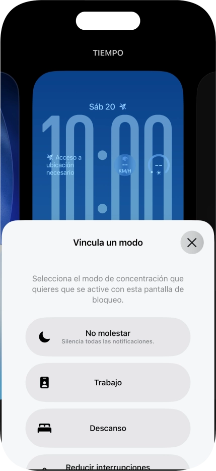 Pulsa un modo de concentración. Pulsa un modo de concentración.