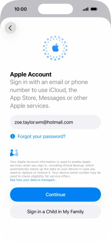 Press Continue. Press Continue.
