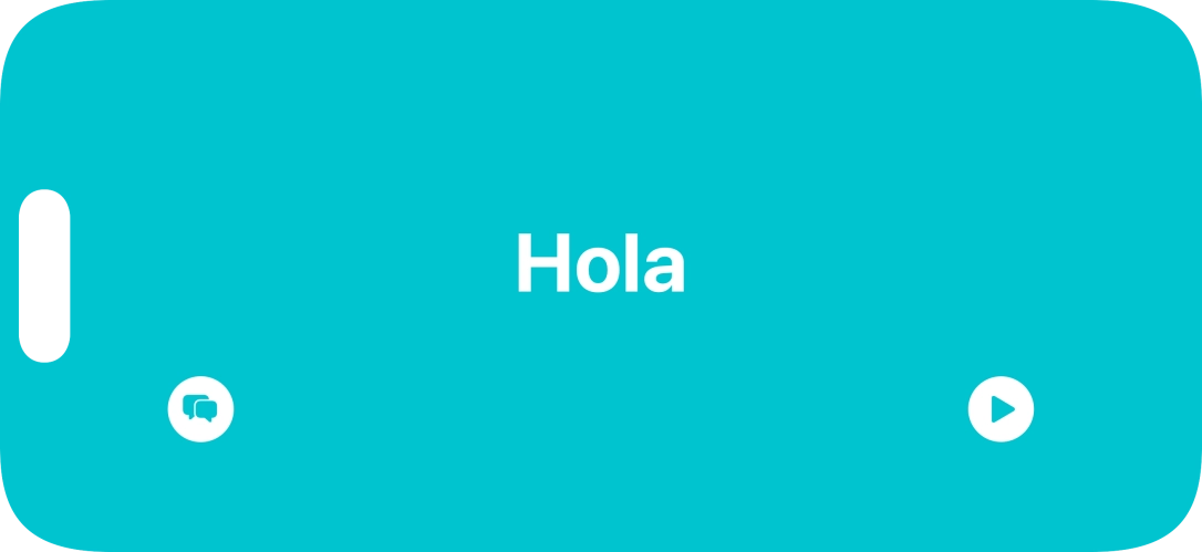 Press the split view icon to go back to display of both languages. Press the split view icon to go back to display of both languages.