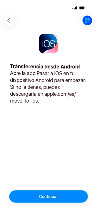 Para transferir contenido a tu teléfono, tienes que haber instalado la app Para transferir contenido a tu teléfono, tienes que haber instalado la app