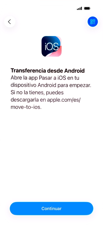 Para transferir contenido a tu teléfono, tienes que haber instalado la app Para transferir contenido a tu teléfono, tienes que haber instalado la app