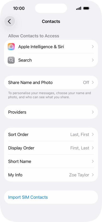 Press Import SIM Contacts. Press Import SIM Contacts.