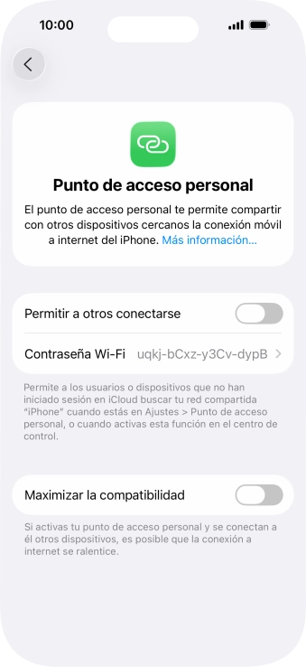 Pulsa Contraseña Wi-Fi e introduce una contraseña. Pulsa Contraseña Wi-Fi e introduce una contraseña.