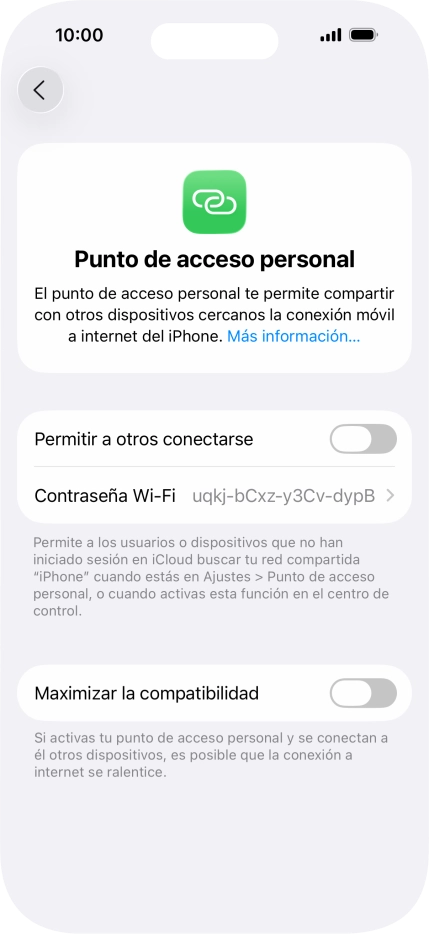 Pulsa Contraseña Wi-Fi e introduce una contraseña. Pulsa Contraseña Wi-Fi e introduce una contraseña.