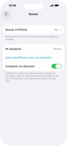 Pulsa Buscar mi iPhone. Pulsa Buscar mi iPhone.