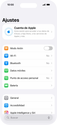 Pulsa Cuenta de Apple. Pulsa Cuenta de Apple.